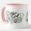 Vixar Hot Tea Premium Blend Served Fresh Coloured Mug Cup Gift Birthday Work Office Christmas Tea Coffee (Pink) view 4