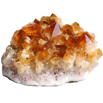 WGPHD meditation home Natural Citrine Geode Quartz Healing Crystal Cluster Home Meditation Gift (Size : 400-450g)
