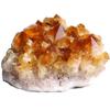WGPHD meditation home Natural Citrine Geode Quartz Healing Crystal Cluster Home Meditation Gift (Size : 400-450g) view 1