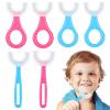MIVAIUN 6Pcs Kids U-Shaped Toothbrush, Toothbrush Kid Toothbrush, Training Toothbrushes, Whole Mouth Teeth Brush, All-Round Oral Cleaning, Care Toothbrushes for Childrens Toddler, Manual (Aged 2~12) view 1