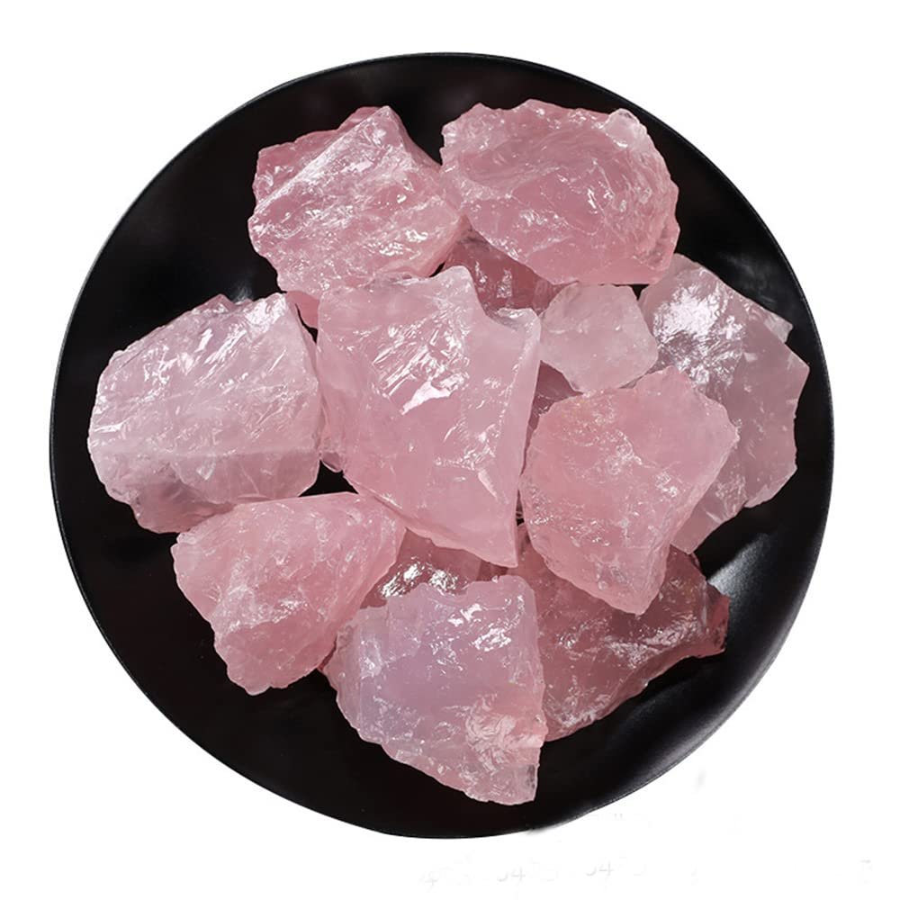 100g Pink Rose Quartz Natural Raw Rough Crystal Specimen Rock Stone