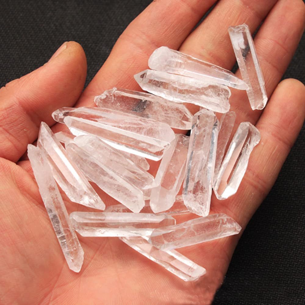100g Natural Lemurian Clear Quartz Crystal Point Specimen