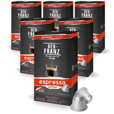 Nespresso Compatible Coffee Capsules, 6 x 10 Capsules, Espresso