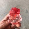 100g Diffuse Fragrant Stone Watermelon Red Smelting Crystal Quartz Raw Rough Gravel Handicraft Ornaments Garden Decor view 3