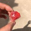 100g Diffuse Fragrant Stone Watermelon Red Smelting Crystal Quartz Raw Rough Gravel Handicraft Ornaments Garden Decor view 4