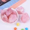 100g Natural Rose Quartz Crystal Rough Stone Irregular Pink Crystal No Fire Fragrance Diffuser Ore Garden Home Decor view 2