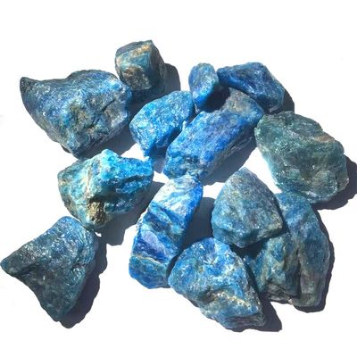 100g Natural Raw Blue Apatite Crystal Stone Gravel Rough Mineral Specimen Collection