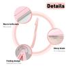 6PCS Fold Eyebrow Razors Microblading Blades Face Shavers for Women Dermaplaning Blades Trimmer Facial Razors for Women Peach Fuzz Dermaplaning Blades Tool Kit Eyebrow Shapers for Women and Men view 3
