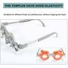 TCCOC Optometry Lens Frame,Trial Frame Super Durable,Fixed interpupillary distance test frame Adjustable temples 52-70mm(Color:Grau,Size:PD62) view 3