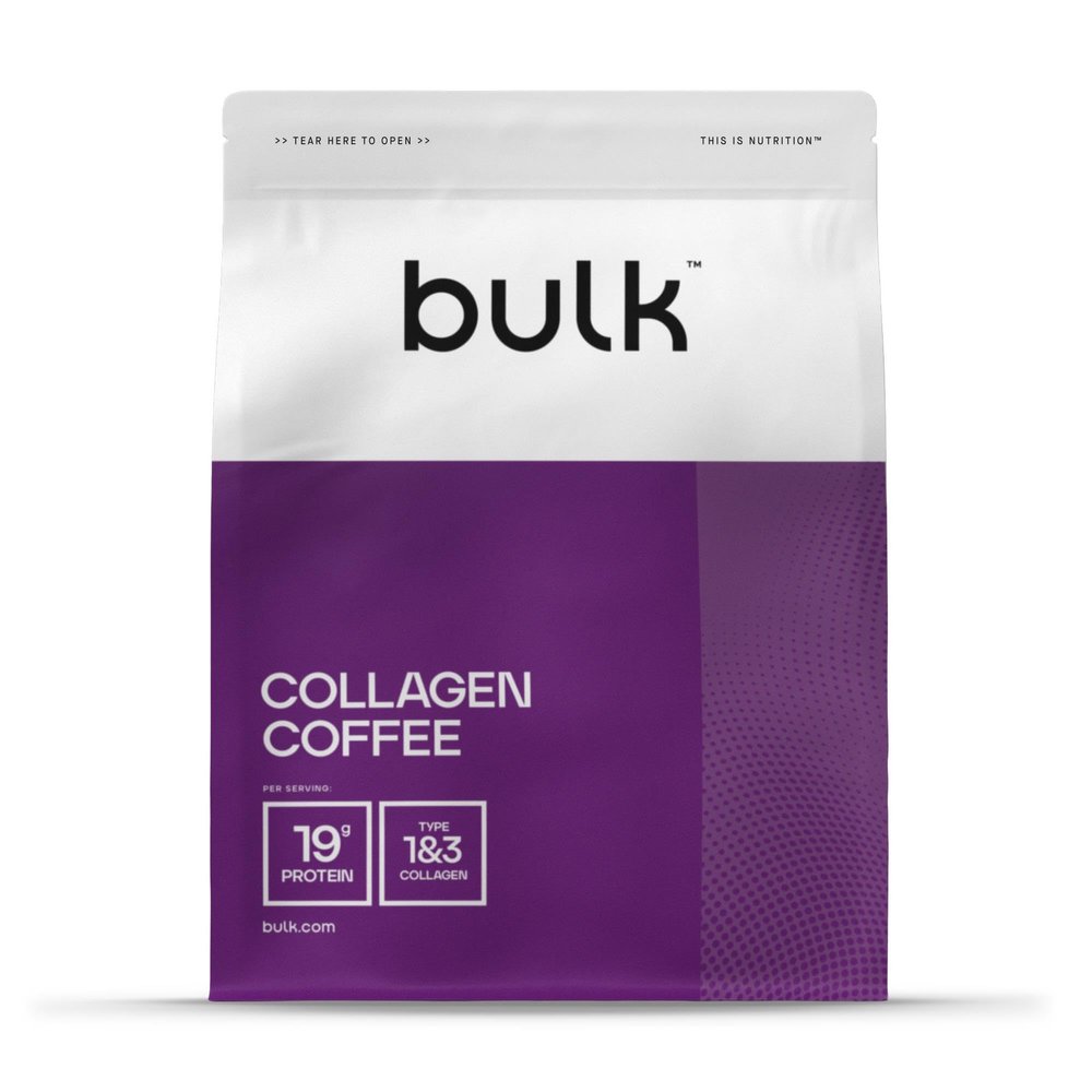 Bulk Collagen Coffee, High Protein Iced Latte Coffee with Single-Origin Arabica, 500g, 20 Servings, 20 g Protein and 90 mg Caffeine per Serving, Hydrolysed Collagen Peptides, Instant and Easy to Mix