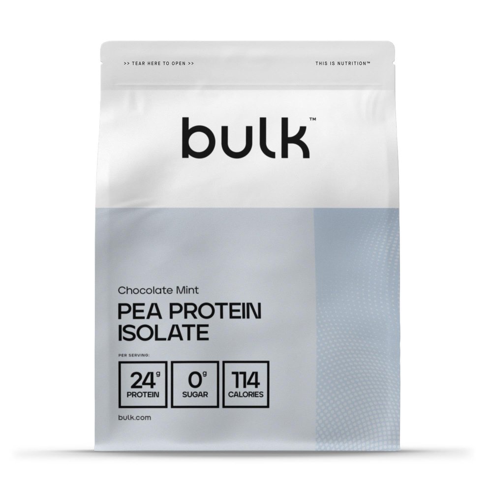 Bulk Pea Protein Isolate Powder, Vegan Protein Shake, Chocolate Mint, 1 kg
