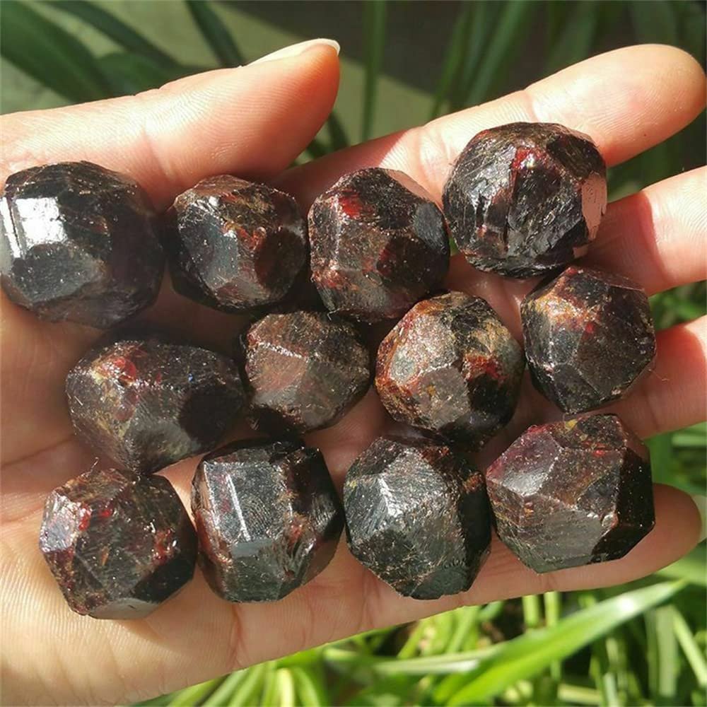 100g Natural Original Red Garnet Crystal Gemstone Rough Stone Mineral Specimen Quartz