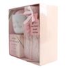 Hot chocolate mug gift set with hot water bottle mini marshmallows and christmas candy cane - cosy hot water bottle and hot chocolate gift set - gift set for women teen adults (Pink) view 4