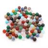 2 Pieces 20Mm Natural Crystal Ball Non-Porous Aura Mineral Stone Agate Transfer Ball Polished Gemstone Energy Specimen Home Decor,Random-8mm,2pcs view 1