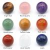 2 Pieces 20Mm Natural Crystal Ball Non-Porous Aura Mineral Stone Agate Transfer Ball Polished Gemstone Energy Specimen Home Decor,Random-8mm,2pcs view 4