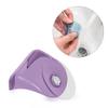 kwmobile 2X Razor Holder with Suction Cup - Self-Adhesive Shaver Wall Mount - Bathroom Organizer for Glass and Tiles - Lavender/Transparent view 2