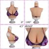 FSYH Silicone Breastplate B-H Cup Fake Boobs Realistic Breast Forms for Crossdressers Drag Queen Mastectomy Transgender,Vory White,B`CUP view 3