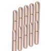 10 Pcs Nasal Inhaler Tubes for Essential Oils Empty Aluminum Refillable Portable Nasal Inhaler Tubes & Cotton Wicks (Gold) view 1
