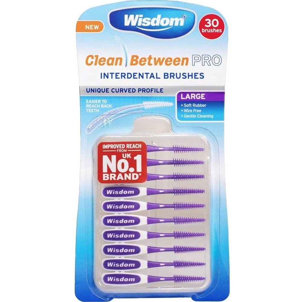 Wisdom 30 Clean Between Pro Large Interdental Brushes - Pack of 1