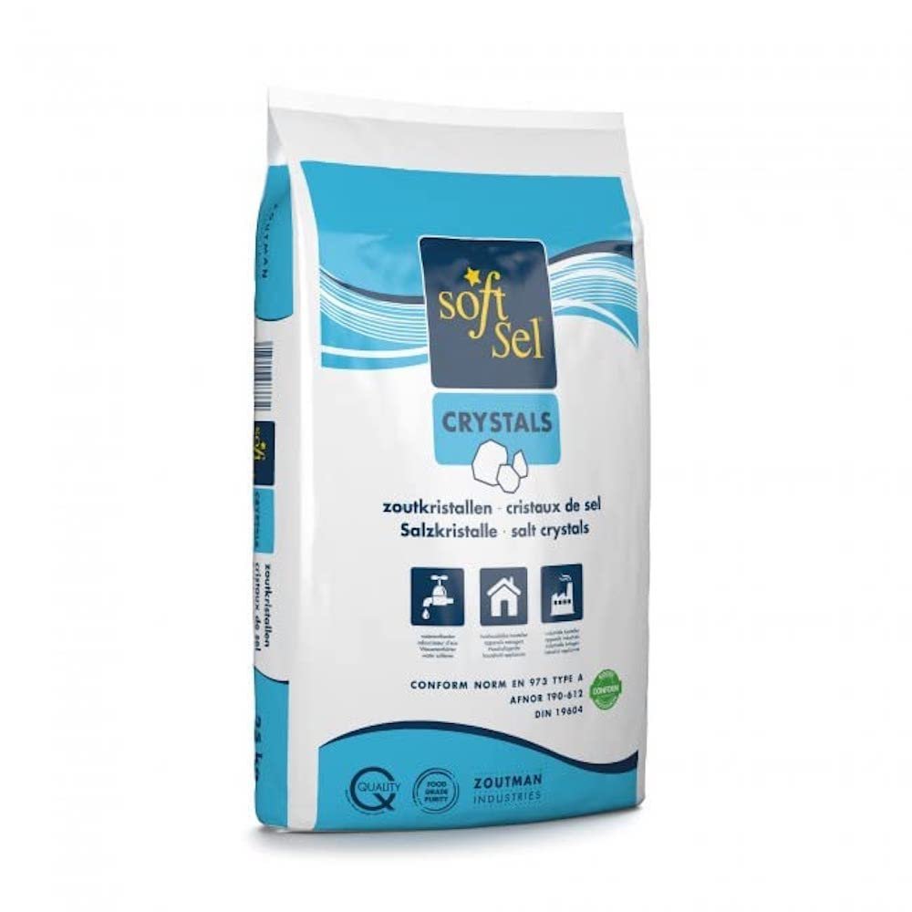 soft sel 25Kg Salt Crystals | Water Softener Tablet | Food Grade | Compatible to All Tablet Salt Water Softener Machines