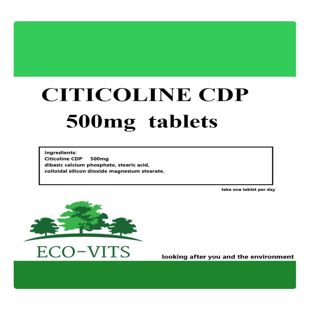 CITICOLINE CDP 500mg (60 Tablets) Brain Health Cognitive Skill Memory Mind
