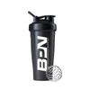 BARE PERFORMANCE NUTRITION BlenderBottle Shaker Bottle, 28 oz Shaker Bottle with Wire Whisk, Black view 1