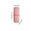 2 Pack Travel Toothbrush Holder with Cover, Portable Toothbrush Cup Case Carrier Toothpaste Set for Bathroom School Camp Business Trip (Blue Pink) view 2