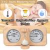 ikare Sauna Thermometer and Hygrometer - 3 in 1 Wooden Sauna 15 Minute Hourglass Sand Timer, Wall-Mounted Sauna Room Accessories view 3