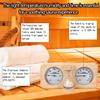 ikare Sauna Thermometer and Hygrometer - 3 in 1 Wooden Sauna 15 Minute Hourglass Sand Timer, Wall-Mounted Sauna Room Accessories view 4