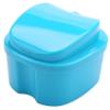 Denture Case, Denture Cup with Strainer, Denture Bath Box Teeth Storage Box with Basket Net Container Holder for Travel view 1