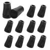 12 Pcs Walking Stick Rubber Tips, Trekking Pole Tips Replacement Protectors, 11mm Hole Diameter Rubber Tips for Walking Sticks Hiking Trekking Poles (Black) view 1
