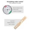 Sauna Bucket Set, 4-Piece Sauna Accessory Set, Sauna Bucket with Ladle Made of High-Quality Pine Wood, 4 Litre Sauna Bucket with Plastic Insert, Hourglass and Thermometer/Hygrometer, Sauna Bucket Set view 4