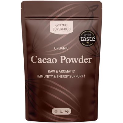 Organic Cacao Powder 900g Ceremonial Low Cadmium Coco Raw & Unsweetened, Single Origin, Ideal for Hot Chocolate & Baking, Available in Bulk, 1kg & 190g Cacao