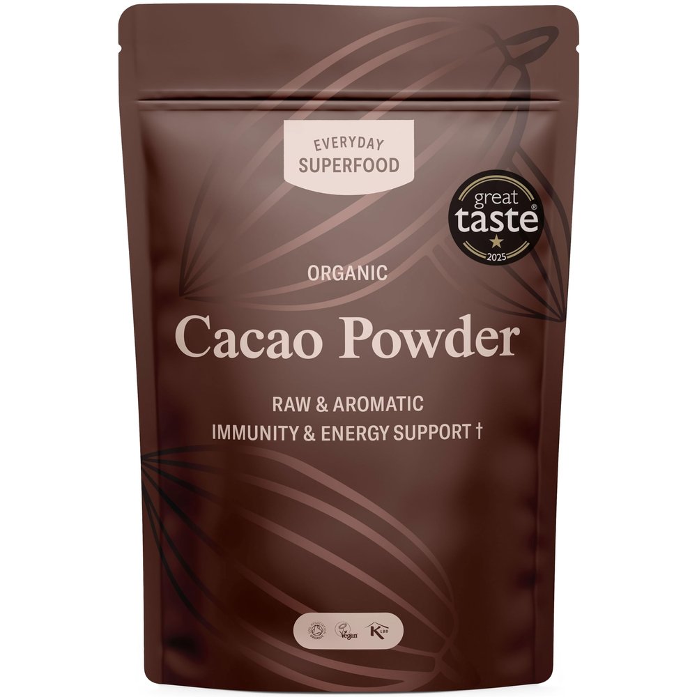 Organic Cacao Powder 900g Ceremonial Low Cadmium Coco Raw & Unsweetened, Single Origin, Ideal for Hot Chocolate & Baking, Available in Bulk, 1kg & 190g Cacao