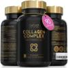 Advanced Collagen Complex | Made in The UK | Hydrolysed Collagen Supplements for Women & Men Enhanced with High Absorption Hair Skin and Nails Vitamins A, C & E | 90 Capsules view 1