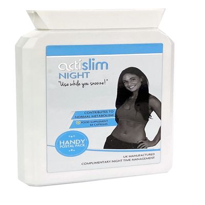 Actislim Night Works While You Sleep, Helps to Maintain Target Weight, Contains Vitamin B6 and Apple Cider Vinegar, 6 Week Course, 90 Capsules