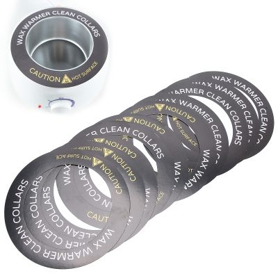 10pcs Wax Heater Collars, Round Shape Waxing Machine Cleaning Paper Ring, Wax Heater Accessories to - Prevents Dripping, Spills