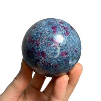 WGPHD meditation home Natural crystal gemstone sphere stone home feng shui meditation decoration (Size : 9-10cm)