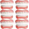 WoCOyo Instant Dentures Temporary Perfect Smile Cosmetic Natural Tone Veneers Dental Silicone Whitening Temporary Prosthesis Teeth Top Bottom False Teeth Men and Women Veneer,6PC view 1