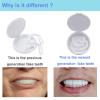 2 Set Fake Teeth Veneer, Instant Veneers Dentures Braces Whitening Cosmetic Tooth Covering Teeth Top and Bottom Clip in Veneers Teeth Temporary Upper and Lower False Teeth for Men and Women view 4
