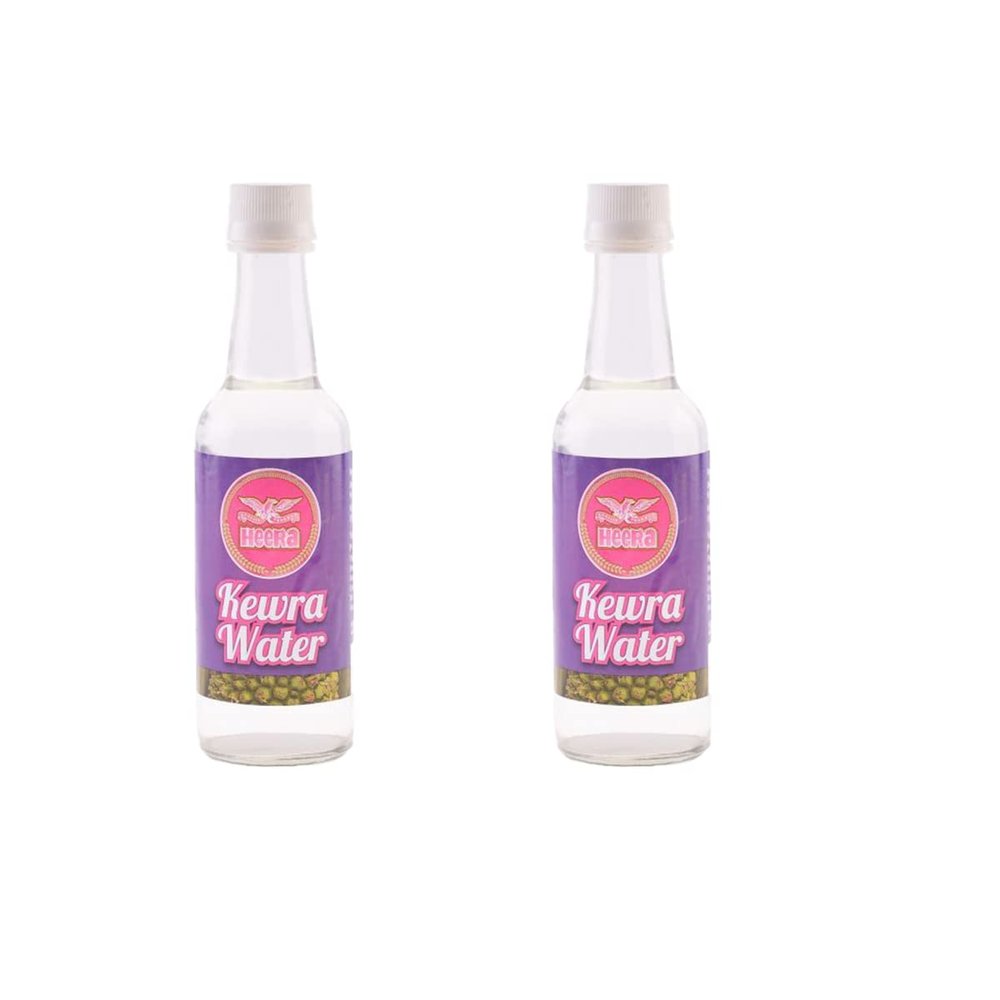 Heera Kewra Water (190ml) Bottle - Sweet, Perfumed and Pleasant Odour (Pack of 2)