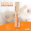 ALPENHAUCH Sauna Sand Timer 15 Minutes Made of 100% Natural Wood,Elegant Sauna Clock with Ultra Fine Sand,360 Rotatable Wooden Sauna Clock,Includes Sauna Book + Mounting Accessories view 3