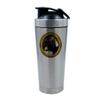 Giftme 500ml Aluminium Shaker Bottle for Supplement Shakes - Easy Clean, Durable Cup Nostradamus French astrologer theme Michel de Nostredame, prophesier, for men-women. (Silver) view 1