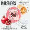 Men Rock Black Pomegranate Shave Cream  Rich Lather & Smooth Finish  Hydrating & Nourishing Shaving Cream for Men  Vegan & Cruelty-Free  Classic Wet Shaving Soap Experience, 100ml view 2
