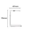 Men Rock Clear Drip Stand, Hygenic and Practical Stand to Hold Shaving Brush Whilst Drying and Avoid Damage, Adhesive Element to Stick to Bathroom Tiles or Cabinet, Compact Design view 4