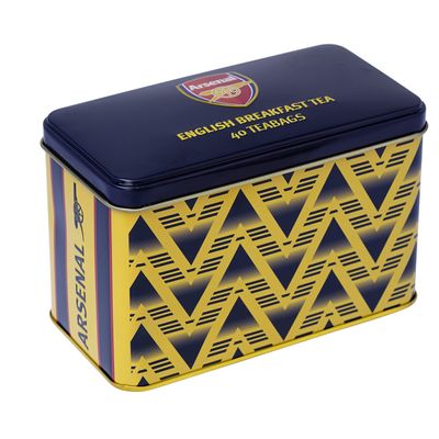 New English Teas Arsenal Bruised Banana Tea Tin with 40 English Breakfast Teabags