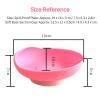 Pongnas Elderly Care Spill-Proof Plate, Latex-Free, Suction Cup Non-Slip, High Back Edge, Ideal for Stroke Patients & Elderly, Red, Rectangular, Medium, Smooth, Solid, Plastic & Rubber Construction view 4
