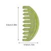 FRCOLOR 5pcs Jade Comb for Head Massage and Skin Care Natural Jade Scraping Board Hand Massager Scalp Brush for Hair Detangling view 2