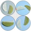FRCOLOR 5pcs Jade Comb for Head Massage and Skin Care Natural Jade Scraping Board Hand Massager Scalp Brush for Hair Detangling view 3
