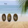 Wholesalegemshop Gemstone Carved Palm Stone/Pocket Palm Stone/Reiki Healing & Crystal Grid for Natural Body Chakra Balancing & Massage Worry Stone, 2 x 1.5 x 0.60 Inches, Gemstone, agate(bronzite) view 3